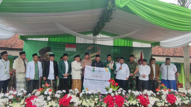 PC Kabupaten Bekasi Launching MA Unggulan NU KH R Makmun Nawawi